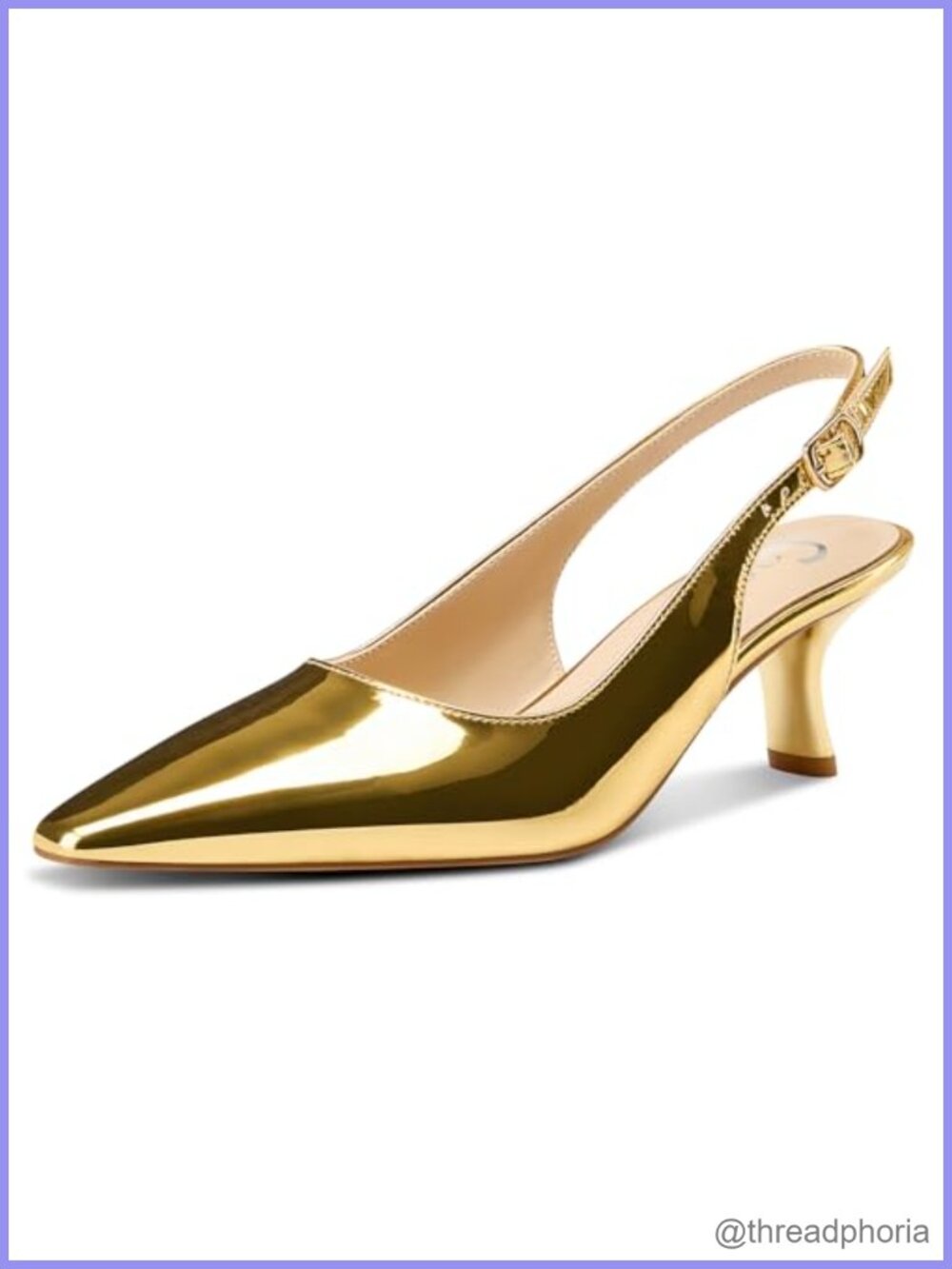 Womens Slingback Kitten Heels Square Toe Slip-On Dress Pumps Formal Wedding
